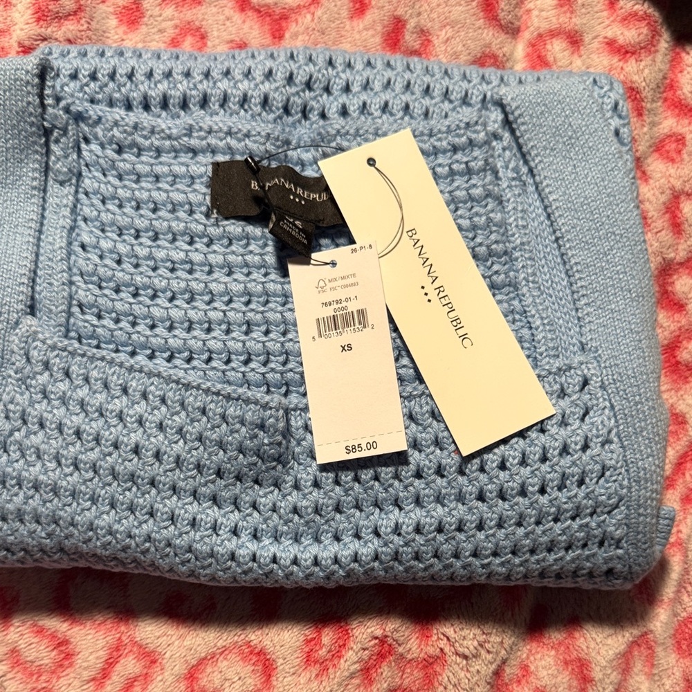 Banana Republic Light Blue Knit Sweater